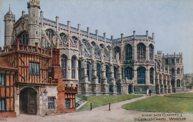 Horse-shoe Cloisters a St Georges Chapel, Windsor od Alfred Robert Quinton