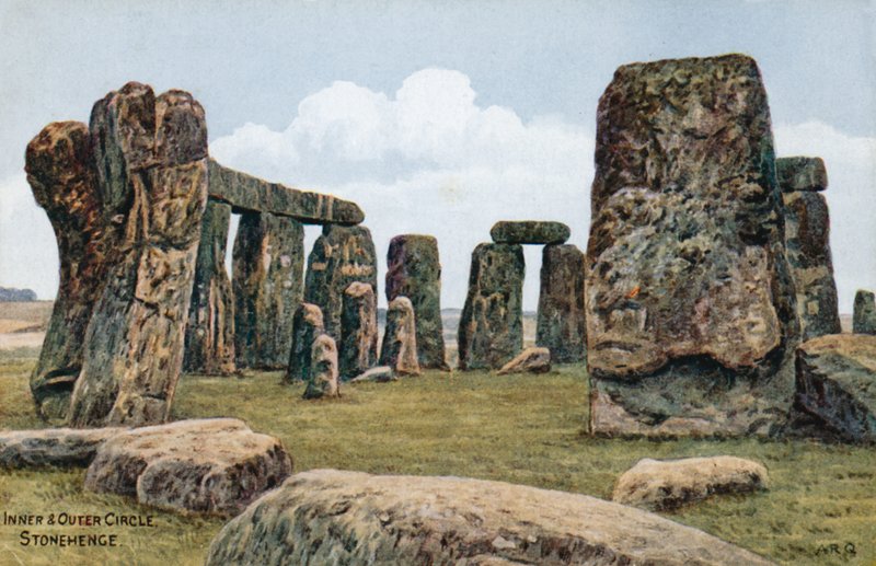 Vnitřní a vnější kruh, Stonehenge od Alfred Robert Quinton