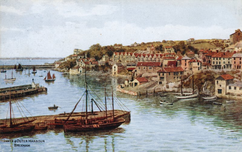 Vnitřní a vnější přístav, Brixham od Alfred Robert Quinton