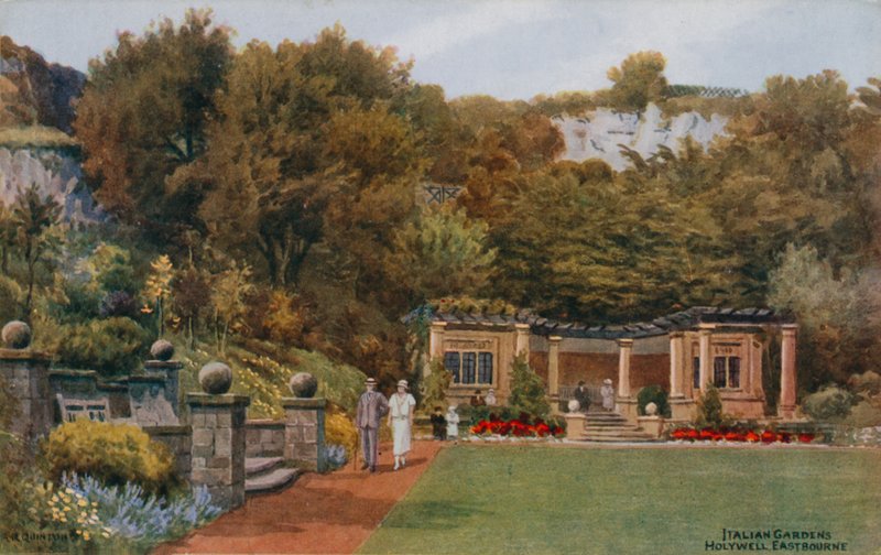 Italské zahrady, Holywell, Eastbourne od Alfred Robert Quinton