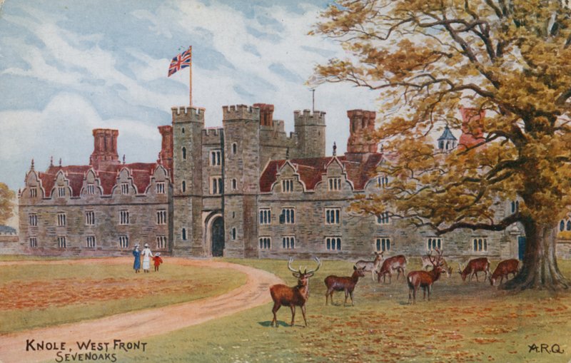 Knole, západní fronta, Sevenoaks od Alfred Robert Quinton