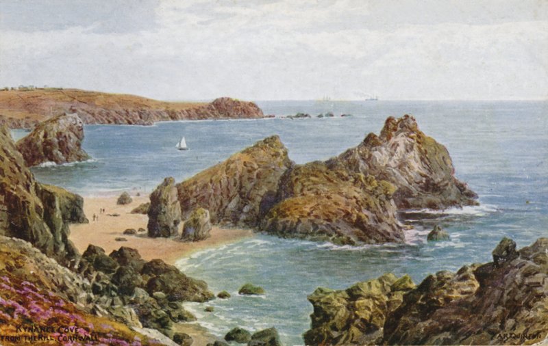 Zátoka Kynance, Therill, Cornwall od Alfred Robert Quinton