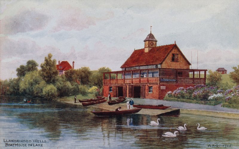 Llandrindod Wells, Dům lodí na jezeře od Alfred Robert Quinton
