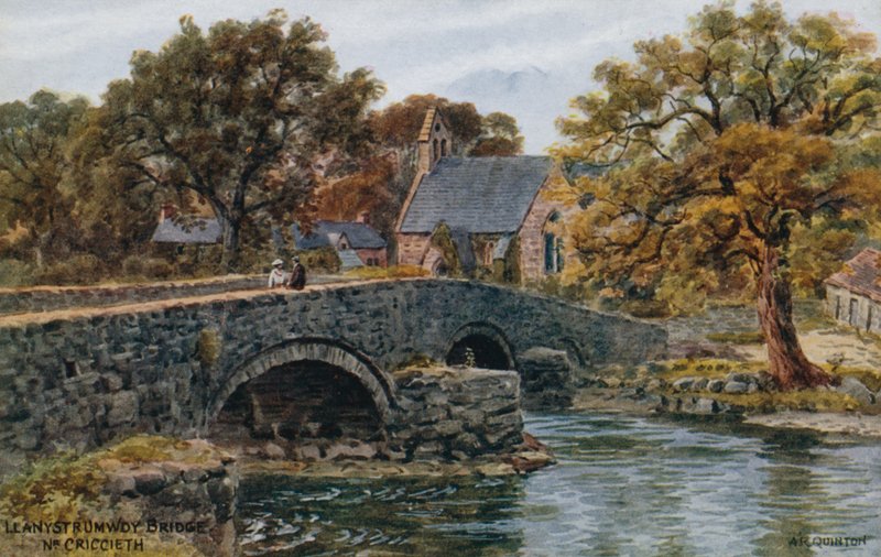 Most Llanystrumwdy, Nr. Criccieth od Alfred Robert Quinton