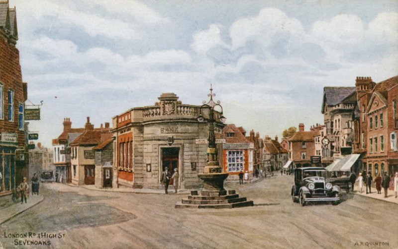 London Road a High Street, Sevenoaks od Alfred Robert Quinton