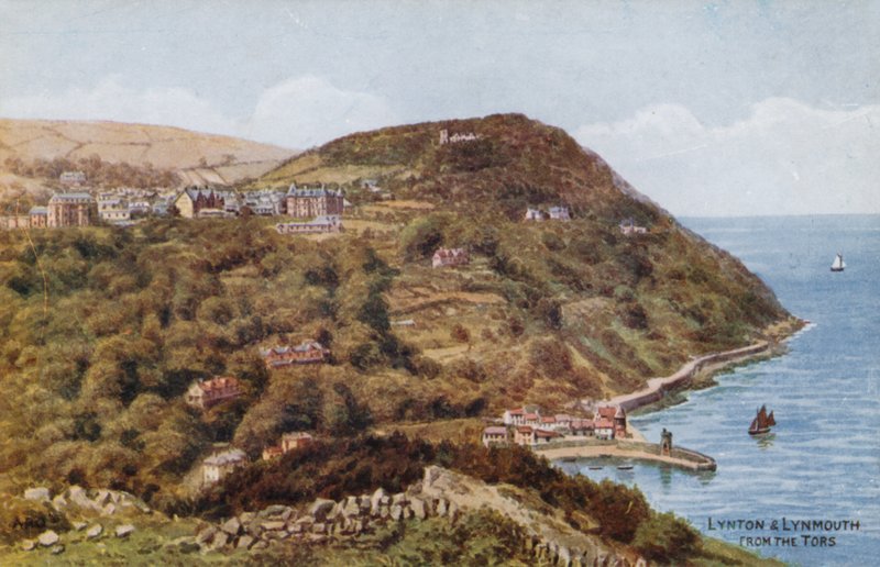 Lynton a Lynmouth z Tors od Alfred Robert Quinton