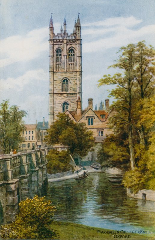 Magdalen College a River, Oxford od Alfred Robert Quinton