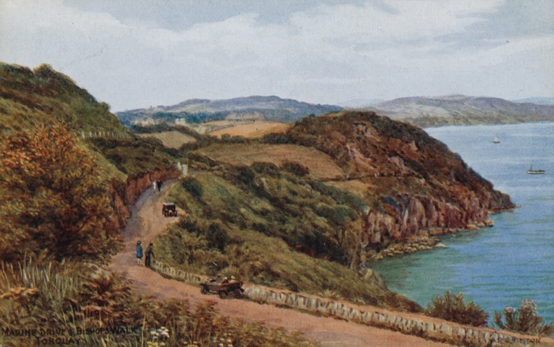 Marine Drive a Bishops Walk, Torquay od Alfred Robert Quinton