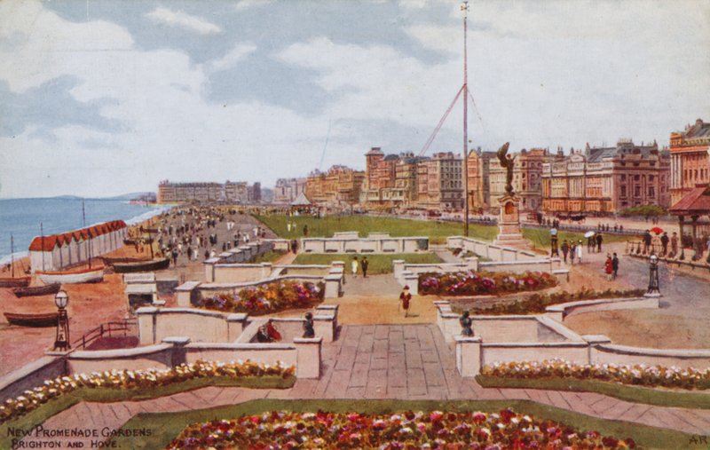 New Promenade Gardens, Brighton a Hove od Alfred Robert Quinton