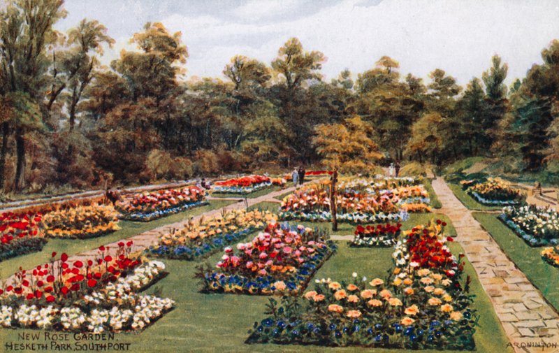 Nová růžová zahrada, Hesketh Park, South Port od Alfred Robert Quinton