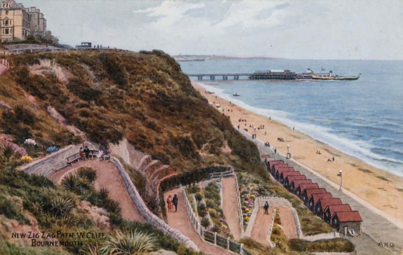Nová Zig Zag Path, W Cliff, Bournemouth od Alfred Robert Quinton