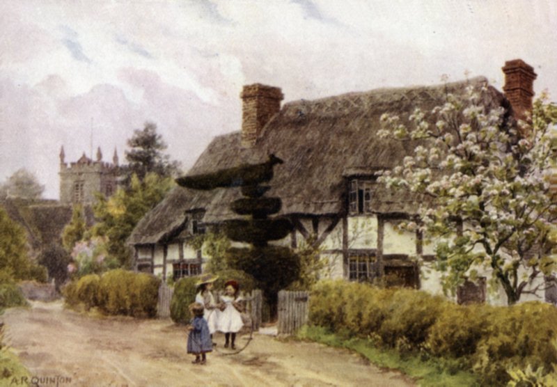 Norton, poblíž Evesham, Worcester (barevné lito) od Alfred Robert Quinton