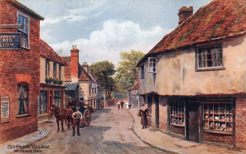 Stará vesnice Herne, Nr. Herne Bay od Alfred Robert Quinton