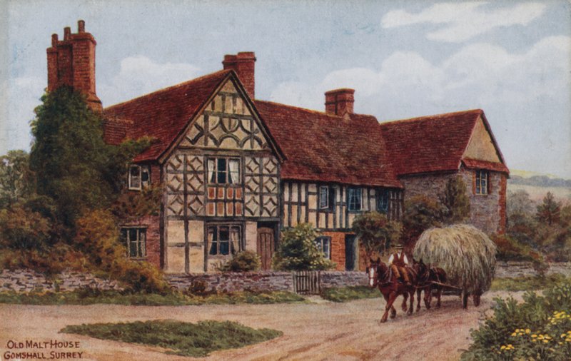 Stará sladovna, Gomshall, Surrey od Alfred Robert Quinton