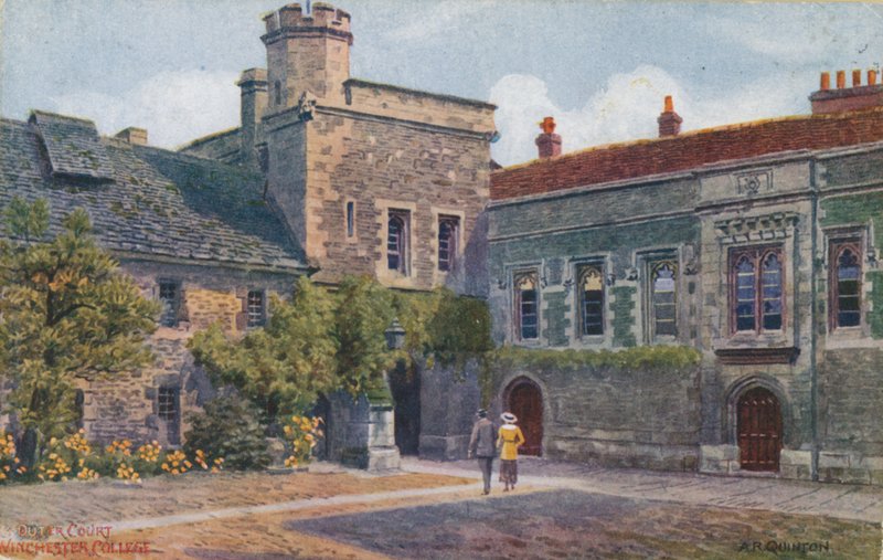 Vnější soud, Winchester College od Alfred Robert Quinton