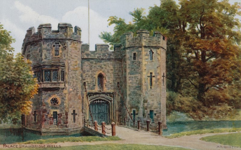 Palace padací most, Wells od Alfred Robert Quinton