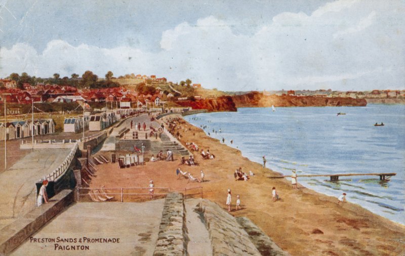 Preston Sands and Promenade, Paignton od Alfred Robert Quinton