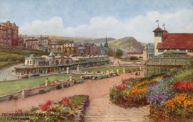 Promenáda z Capstone, Ilfracombe od Alfred Robert Quinton