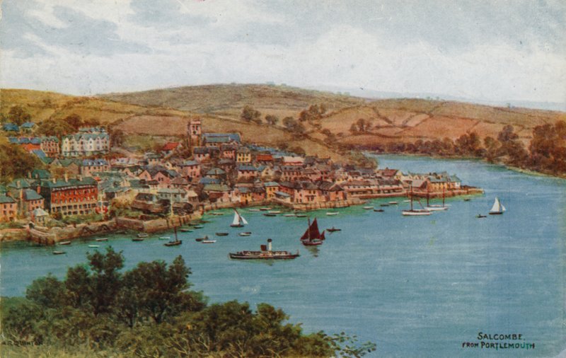 Salcombe, z Portlemouthu od Alfred Robert Quinton