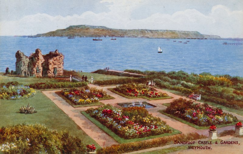 Sandsfoot Castle and Gardens, Weymouth od Alfred Robert Quinton