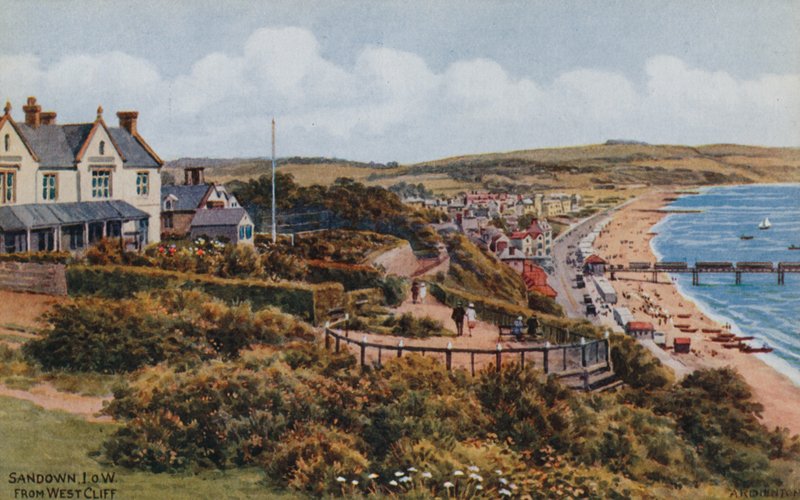 Sandown, I O W, z West Cliff od Alfred Robert Quinton
