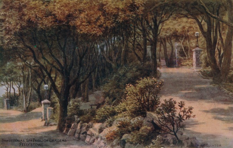 Shady Walks, Spa Pavilion Gardens, Felixstowe od Alfred Robert Quinton