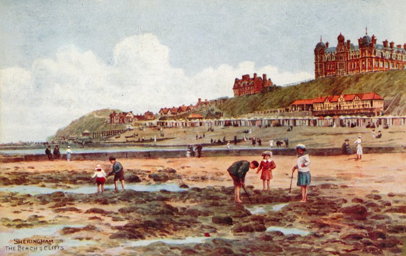 Sheringham, Pláž a útesy od Alfred Robert Quinton