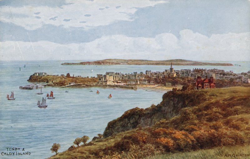 Ostrov Tenby a Caldey od Alfred Robert Quinton