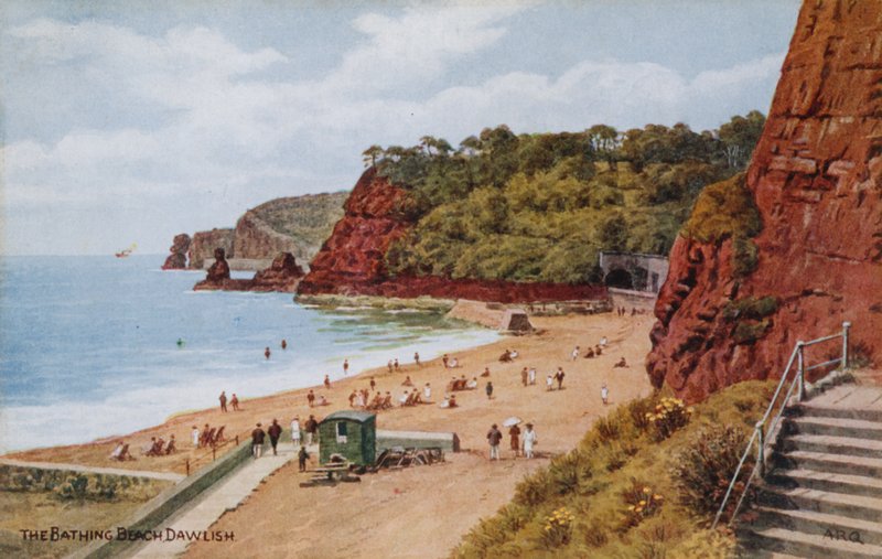 Pláž na koupání, Dawlish od Alfred Robert Quinton