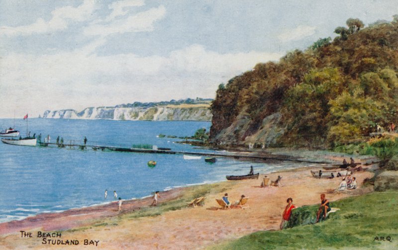 Pláž, zátoka Studland od Alfred Robert Quinton