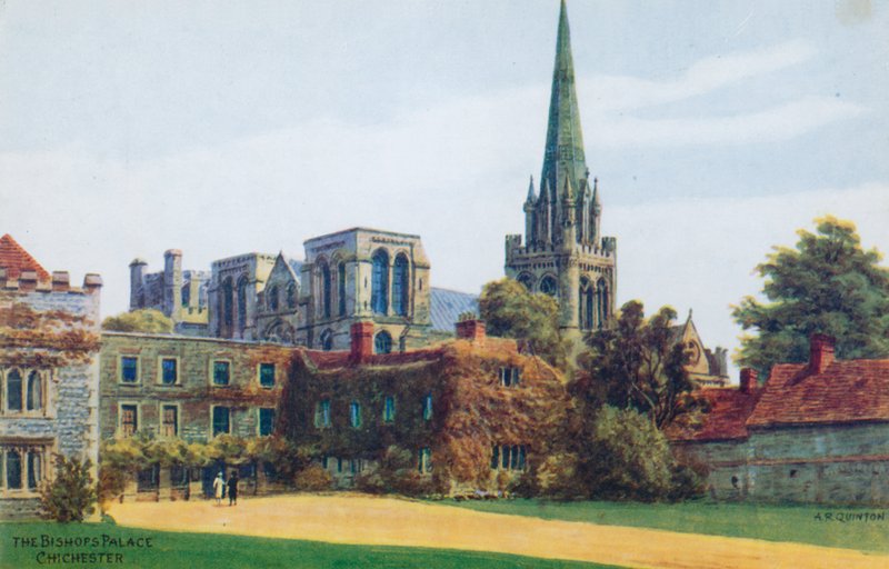 Biskupský palác, Chichester od Alfred Robert Quinton