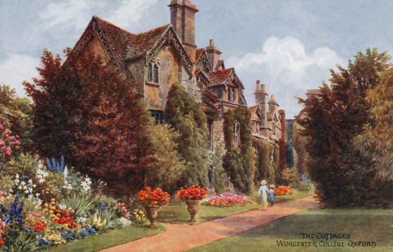 The Cottages, Worcester College, Oxford od Alfred Robert Quinton