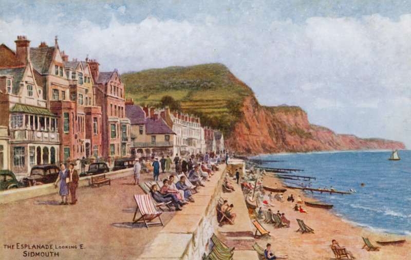 The Esplanade, pohled na východ, Sidmouth od Alfred Robert Quinton