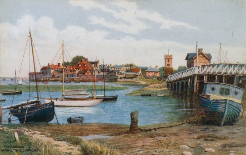 Přístav, Yarmouth, I of Wight od Alfred Robert Quinton