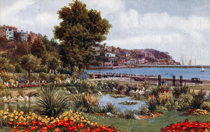 Rybník, Abbey Gardens, Torquay od Alfred Robert Quinton