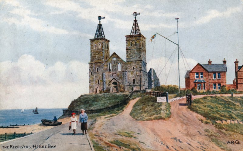The Reculvers, Herne Bay od Alfred Robert Quinton