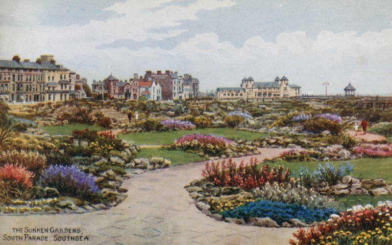 The Sunken Gardens, South Parade, Southsea od Alfred Robert Quinton