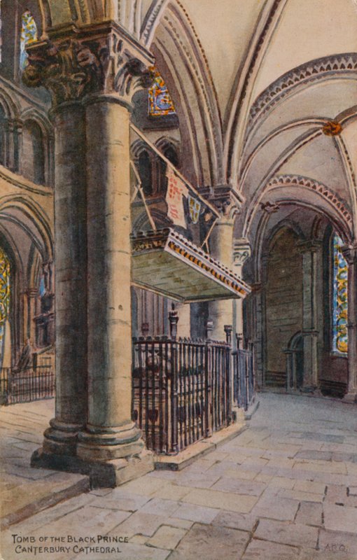 Hrobka Černého prince, Canterburská katedrála od Alfred Robert Quinton