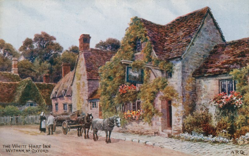 The White Hart Inn, Wytham poblíž Oxfordu od Alfred Robert Quinton