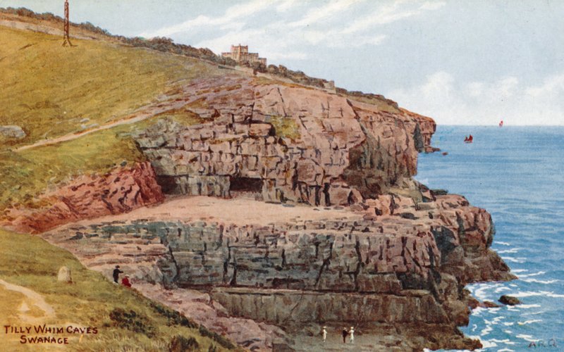 Tilly Whim Caves, Swanage od Alfred Robert Quinton