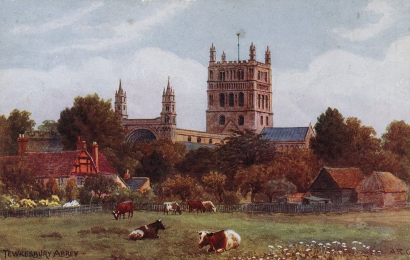 opatství Tewkesbury od Alfred Robert Quinton