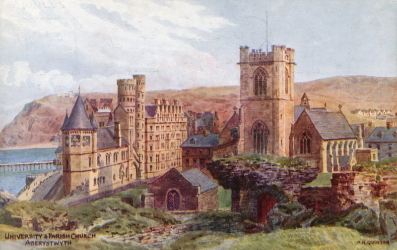 Univerzita a farní kostel, Aberystwyth od Alfred Robert Quinton