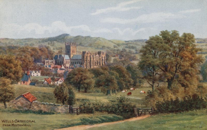 Katedrála ve Wellsu, z Milton Hill od Alfred Robert Quinton