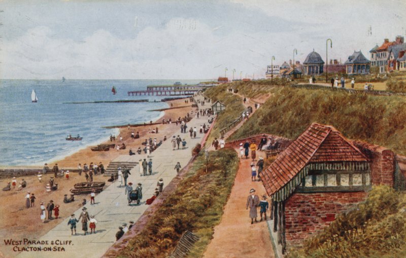 West Parade und Cliff, Clacton-on-Sea od Alfred Robert Quinton