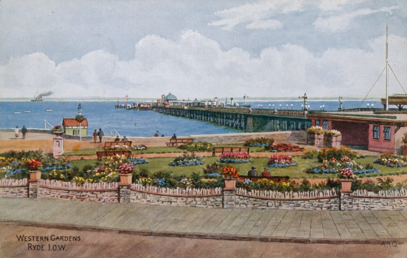 Západní zahrady, Ryde IOW od Alfred Robert Quinton