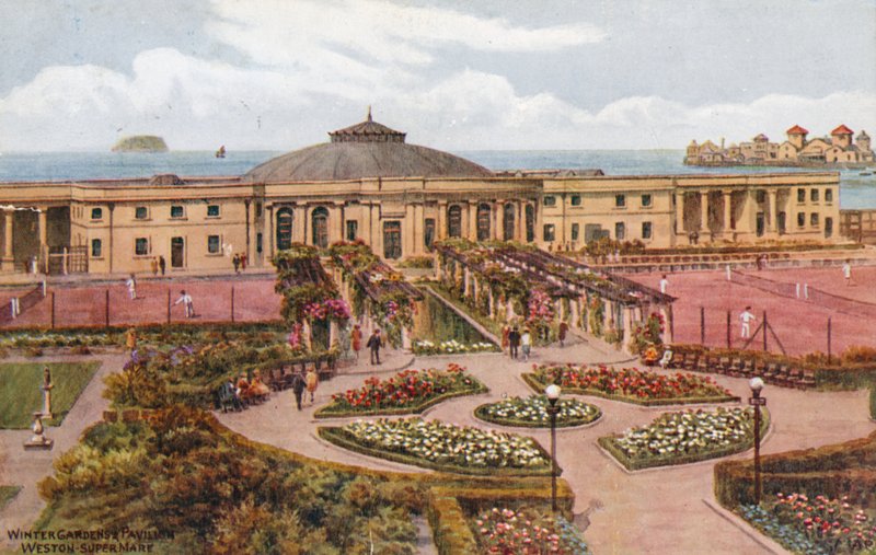 Zimní zahrady a pavilon, Weston-Super-Mare od Alfred Robert Quinton