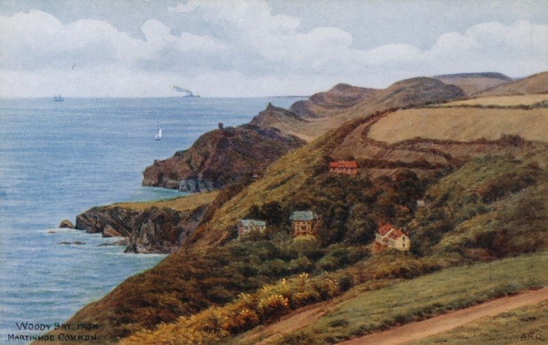 Woody Bay, z Martinhoe Common od Alfred Robert Quinton