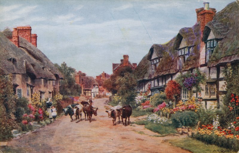 Wrye Village, Lancashire od Alfred Robert Quinton