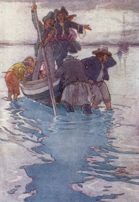 Převezeno na pirátskou loď (barva lito) od Alice Bolingbroke (after) Woodward