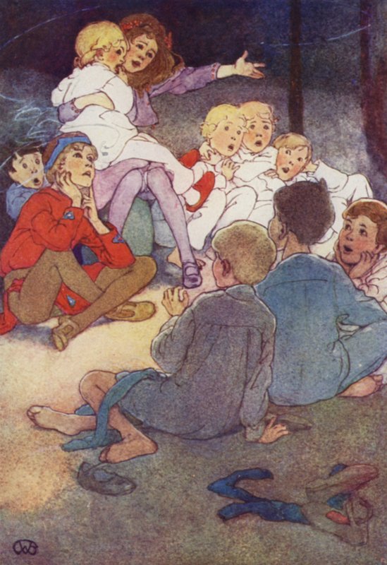 Wendy vyprávěla svůj příběh (barva litho) od Alice Bolingbroke (after) Woodward